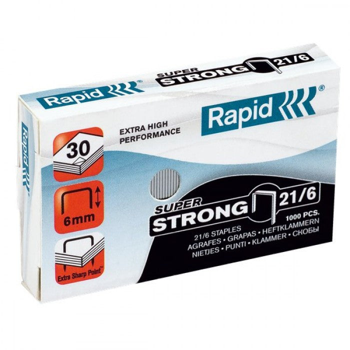 Punti Cucitrice Rapid S21/6 Superstrong Cf.5000