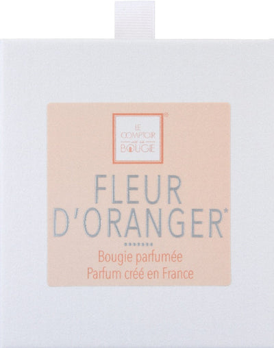 Candela Vetro 190 gr Fiori Arancio