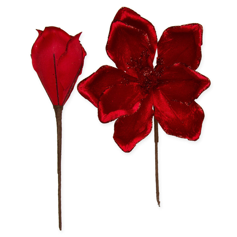 Pick Magnetico Fiore Rosso - 2 pezzi