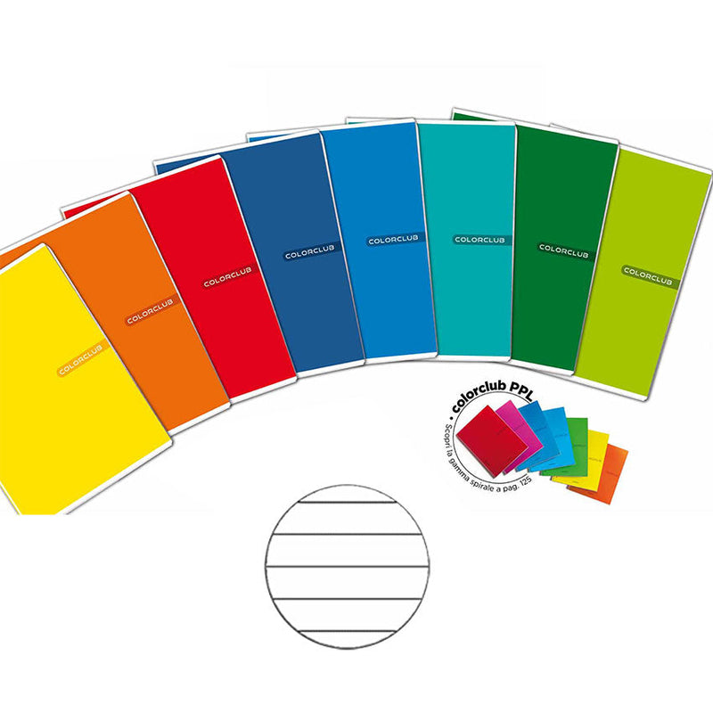 Quaderno Maxi A4 Color Club 1 Rigo - 10 pezzi