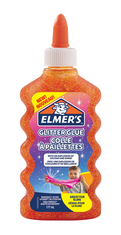 Colla glitter arancione