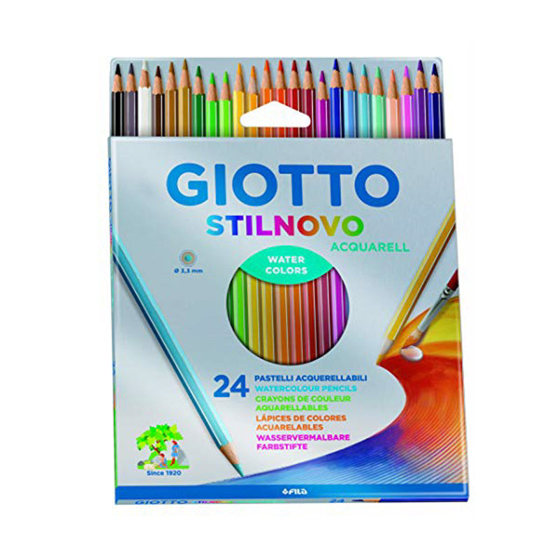 Pastelli Colorati Giotto Stilnovo Acquerellabili - 24 pezzi