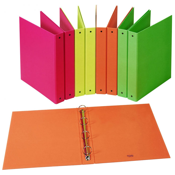 Copertina 4 Anelli Fluo Favorit 22 x 30 cm / Dorso 30 mm / Rosa
