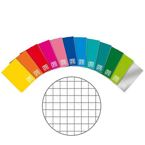 Quaderno Maxi One Color A4 / 80 gr / a Quadretti da 5 mm / 20 Fogli