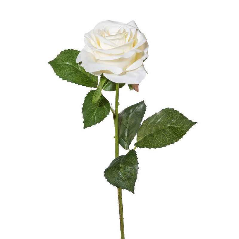 Ramo Rosa 53 cm Bianco