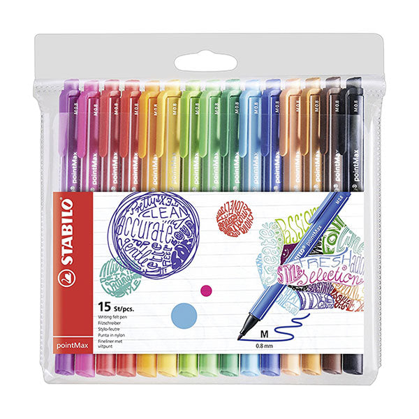 Pennarello Fineliner Stabilo Premium Pointmax Pz15 Colori Ass. Art.488