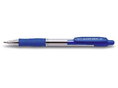 Penna a Sfera Pilot Super Grip con Punta Media Blu