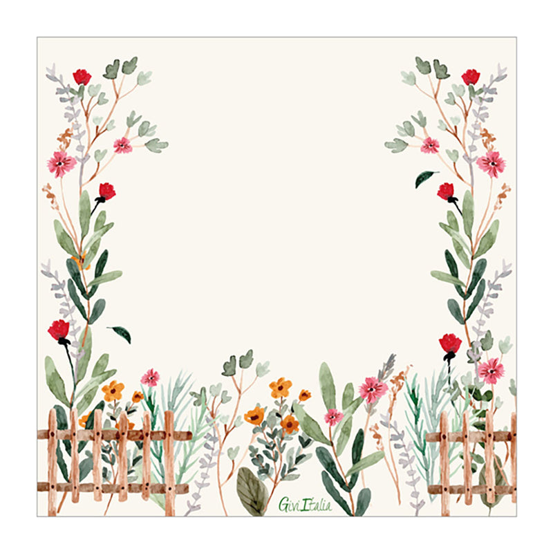 Tovaglioli in Carta Garden Flowers 33 x 33 cm - 16 pezzi