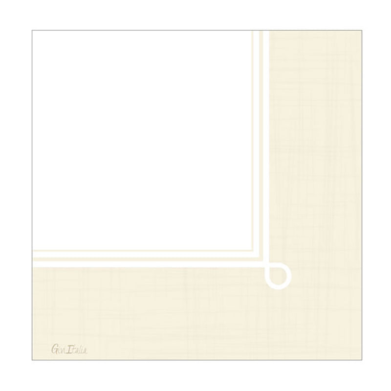 Tovaglioli in Carta Lino Cream 33 x 33 cm - 16 pezzi