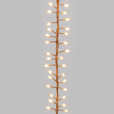 Filo Luci Silver Mini Cluster 300 LED Bianco Classico