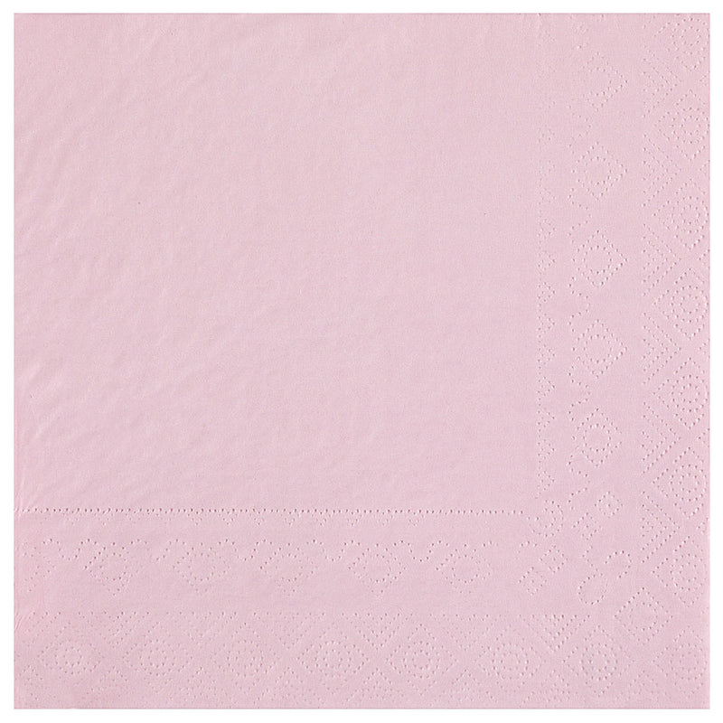 Tovaglioli in Carta 3 Veli Rosa 33 x 33 cm - 25 pezzi