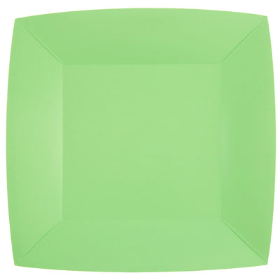 Piatto Biocompostabile Verde 23 x 23 cm - 10 pezzi