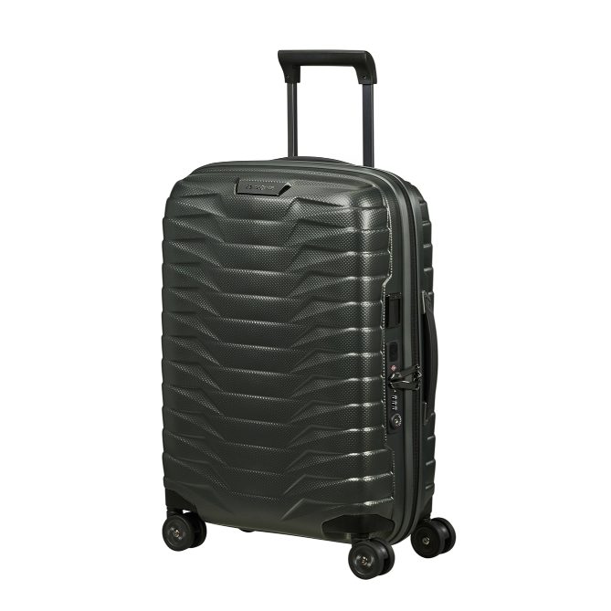 Valigia Piccola Samsonite Proxis Espandibile a 4 Ruote Climbing Ivy Opaco 55 cm