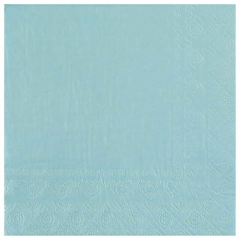 Tovaglioli in Carta 3 Veli Azzurro 33 x 33 cm - 25 pezzi