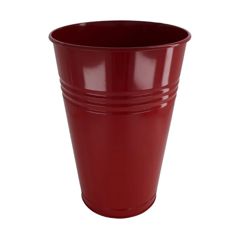 Vaso in Metallo Rosso 27 x 40 cm
