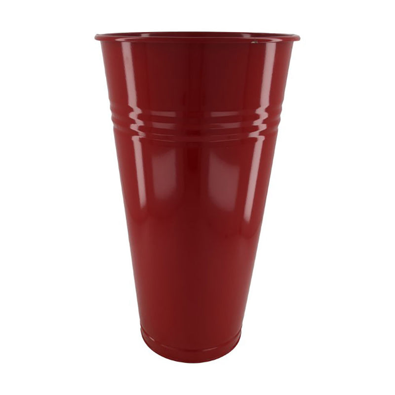 Vaso in Metallo Rosso  27 x 50 cm