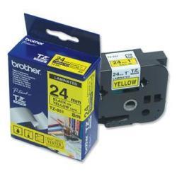 Nastro Tipo Tz 24mm Nero/giallo