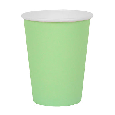 Bicchieri in Carta Verde 250 ml - 10 pezzi