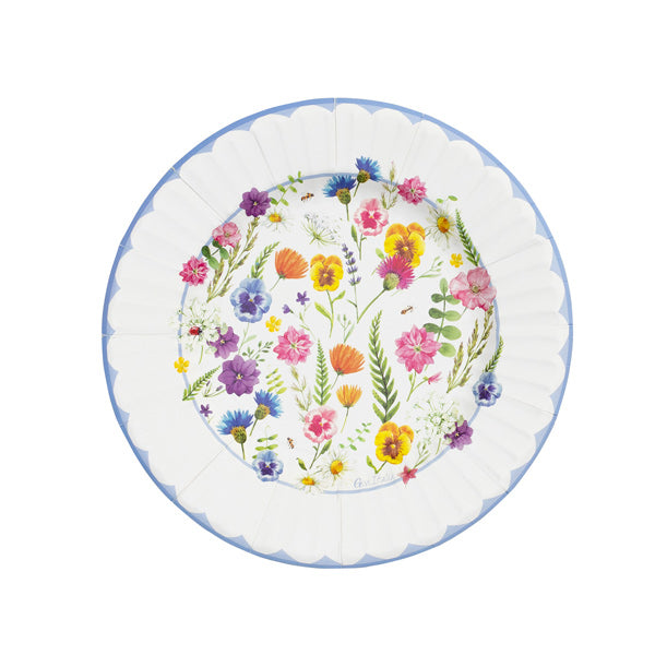 Piatti in Carta Botanical Flowers 21 cm - 8 pezzi