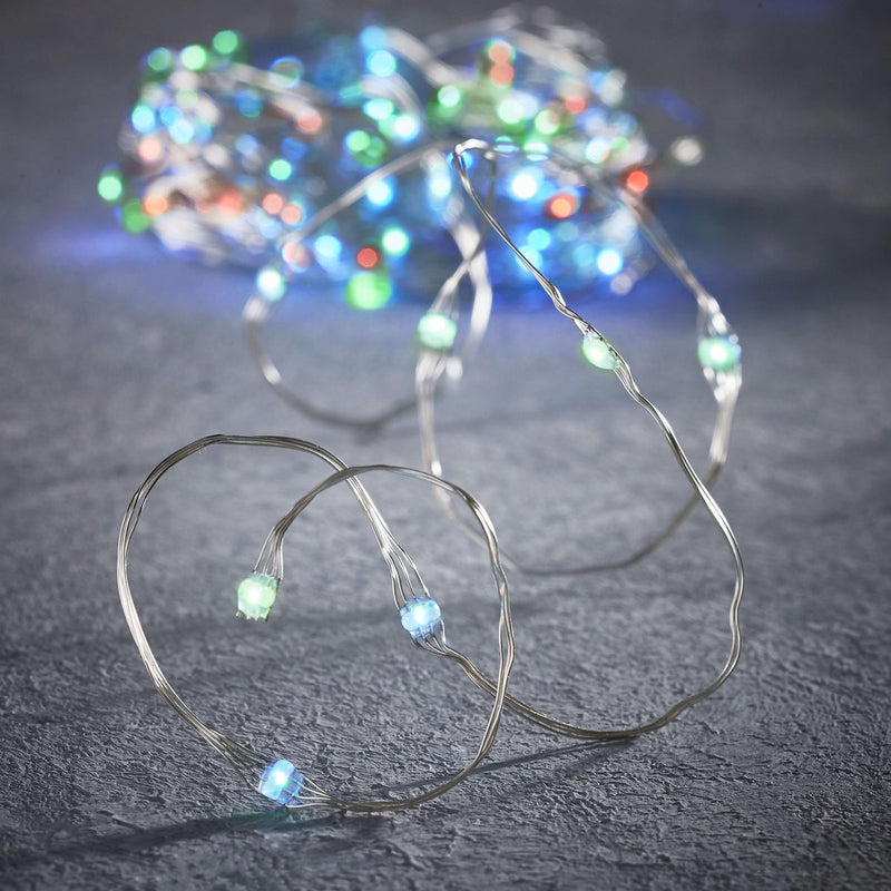 Luci Filo 100 LED Intermittente Multicolor