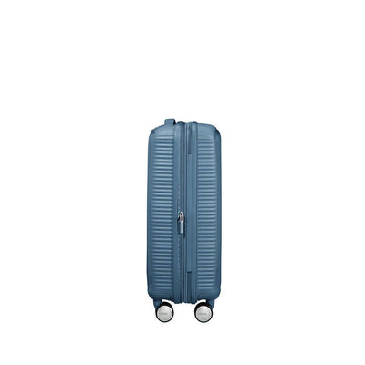Valigia American Tourister Soundbox Spinner Small TSA Espandibile Stone Blue