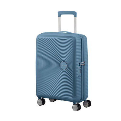 Valigia American Tourister Soundbox Spinner Small TSA Espandibile Stone Blue