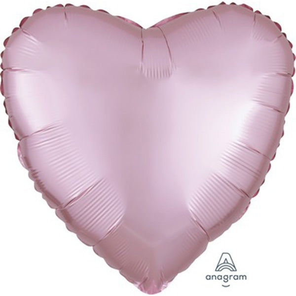 Palloncino foil cuore satinato rosa chiaro