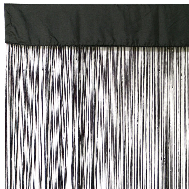 Tenda in Tessuto a Filo Nero 110 x 250 cm