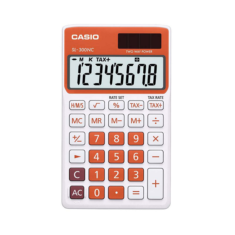 Calcolatrice Tascabile Casio Sl-310 Cv 8 Cifre Arancio