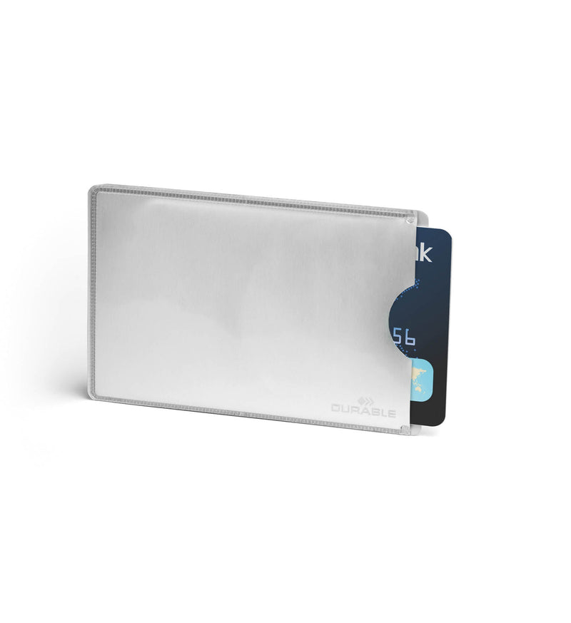 Tasca Porta Carte di Credito RFID SECURE Durable Argento