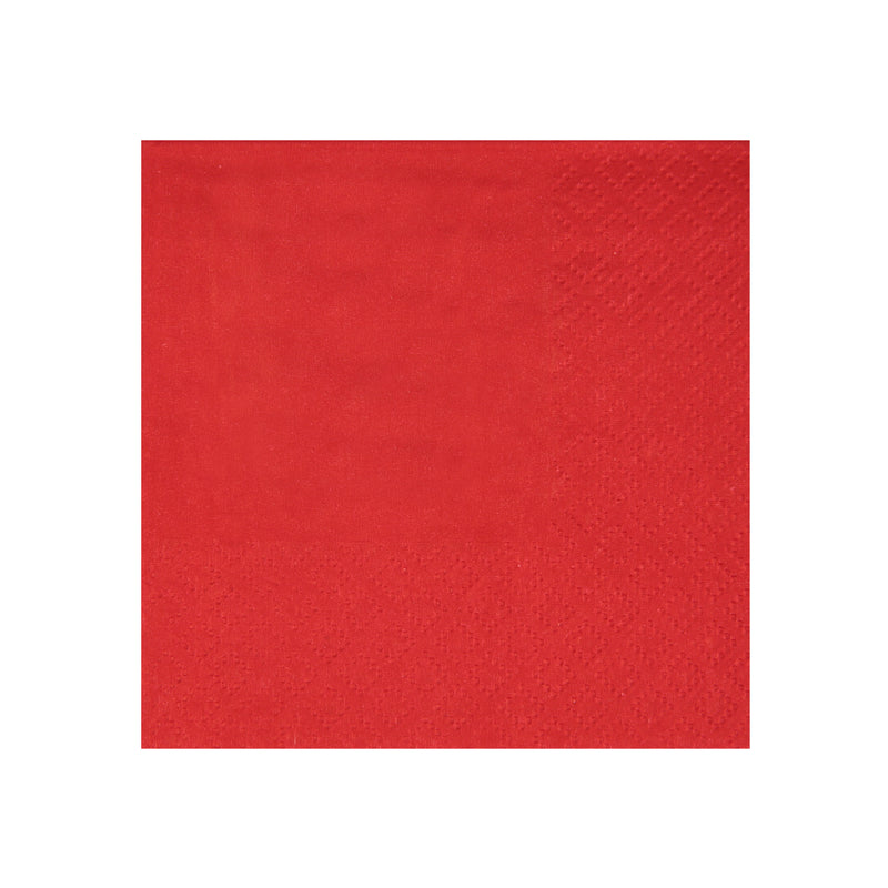 Tovaglioli in Carta 3 Veli Rosso 21 x 20 cm - 25 pezzi