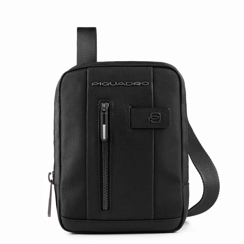 Borsello Piquadro Porta Ipad® Mini in Tessuto Riciclato Brief 2 Nero