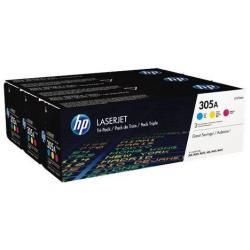 Multipack Toner Originale HP 305A Ciano + Magenta + Giallo