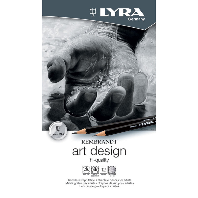 Astuccio in Metallo Matite Rembrandt Art Design Lyra - 12 pezzi