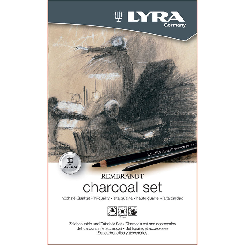 Astuccio in Metallo Carboncini Charcoal Lyra - 12 pezzi