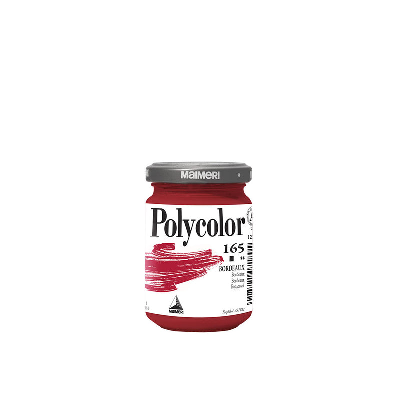 Colore Acrilico in Vasetto Polycolor Bordeaux 140 ml
