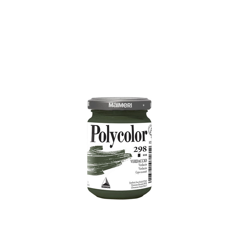 Colore Acrilico in Vasetto Polycolor Verdaccio 140 ml