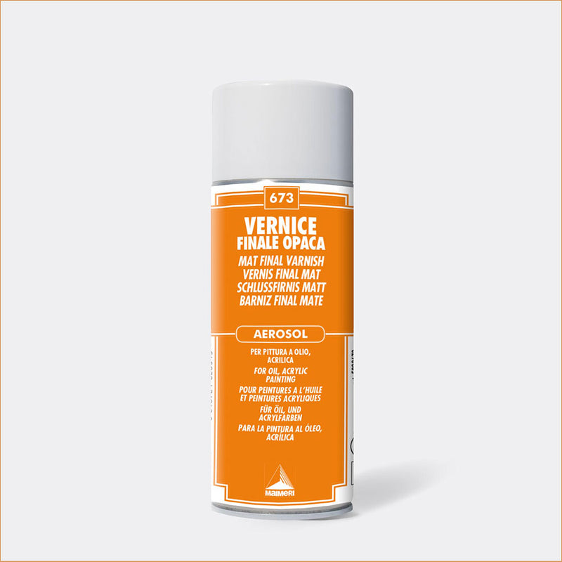 Vernice Fissativa Opaca Spray per Olio e Acrilico Maimeri - 400 ml