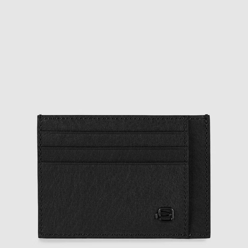 Bustina Piquadro Porta CC Tascabile Black Square Nero