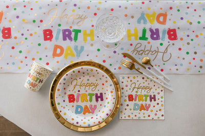 Piatti in Carta Balloon B-Day Multicolor 23 cm - 10 pezzi