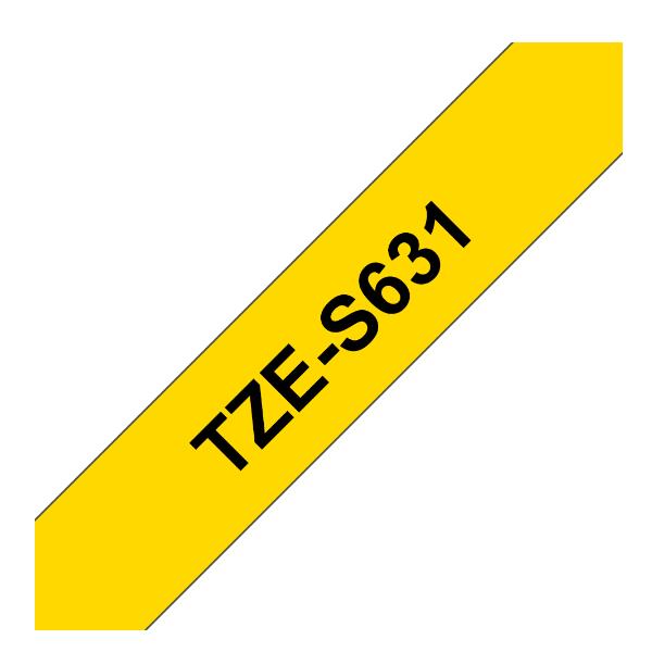 Nastro 12mm Nera/giallo Ades Resis