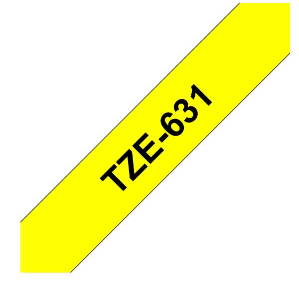 Nastro Brother 12Mm Tz-631 Nero/Giallo