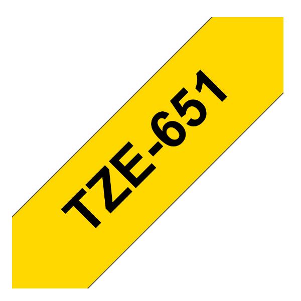 Nastro Tipo Tz 24mm Nero/giallo
