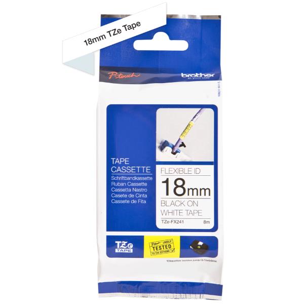 Nastro Laminato Fless 18mm Nero/bia