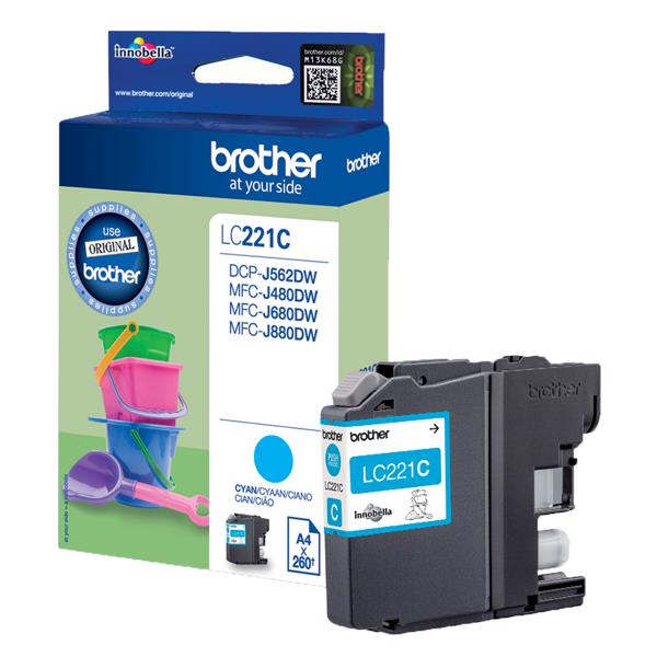 Cartuccia Originale Brother LC221 Ciano