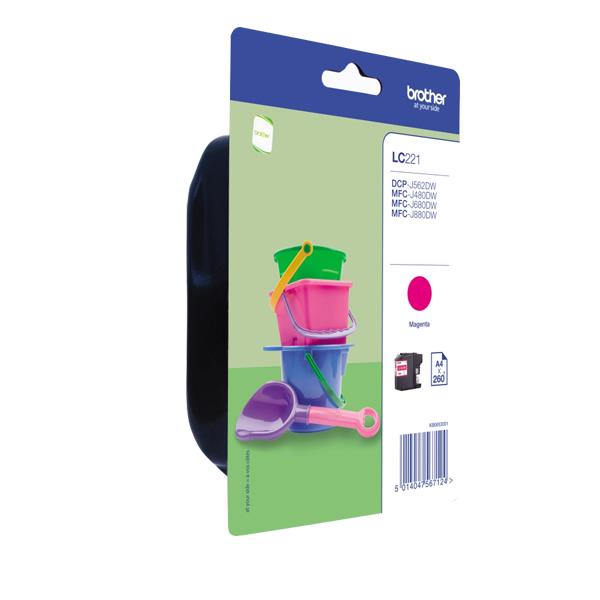 Cartuccia Originale Brother LC221 Magenta
