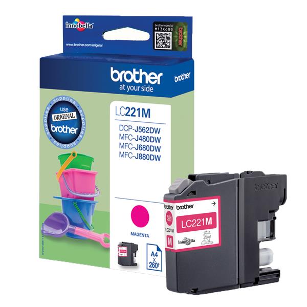 Cartuccia Originale Brother LC221 Magenta