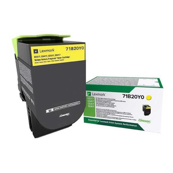 Toner Lexmark Cs417 Giallo 71B20Y0