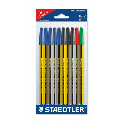 Penna Sfera Staedler Noris 434 blister 8 + 2 in omaggio