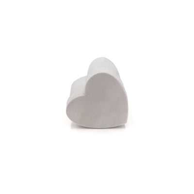 Scatola in velluto a cuore bianco